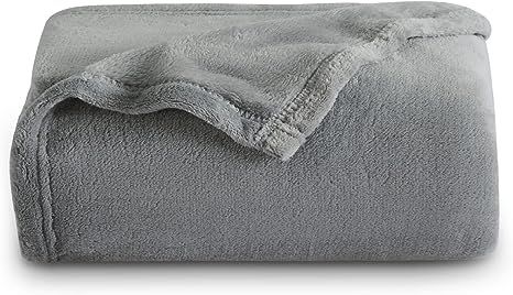 Bedsure Fleece Throw Blanket for Couch Grey - Lightweight Plush Fuzzy Cozy Soft Blankets and Thro... | Amazon (US)