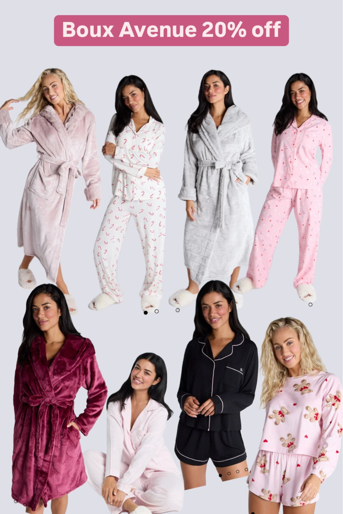 Boux avenue 20% off - the cosiest pyjamas & gowns!

#LTKCyberWeek #LTKwinter #LTKgiftguide