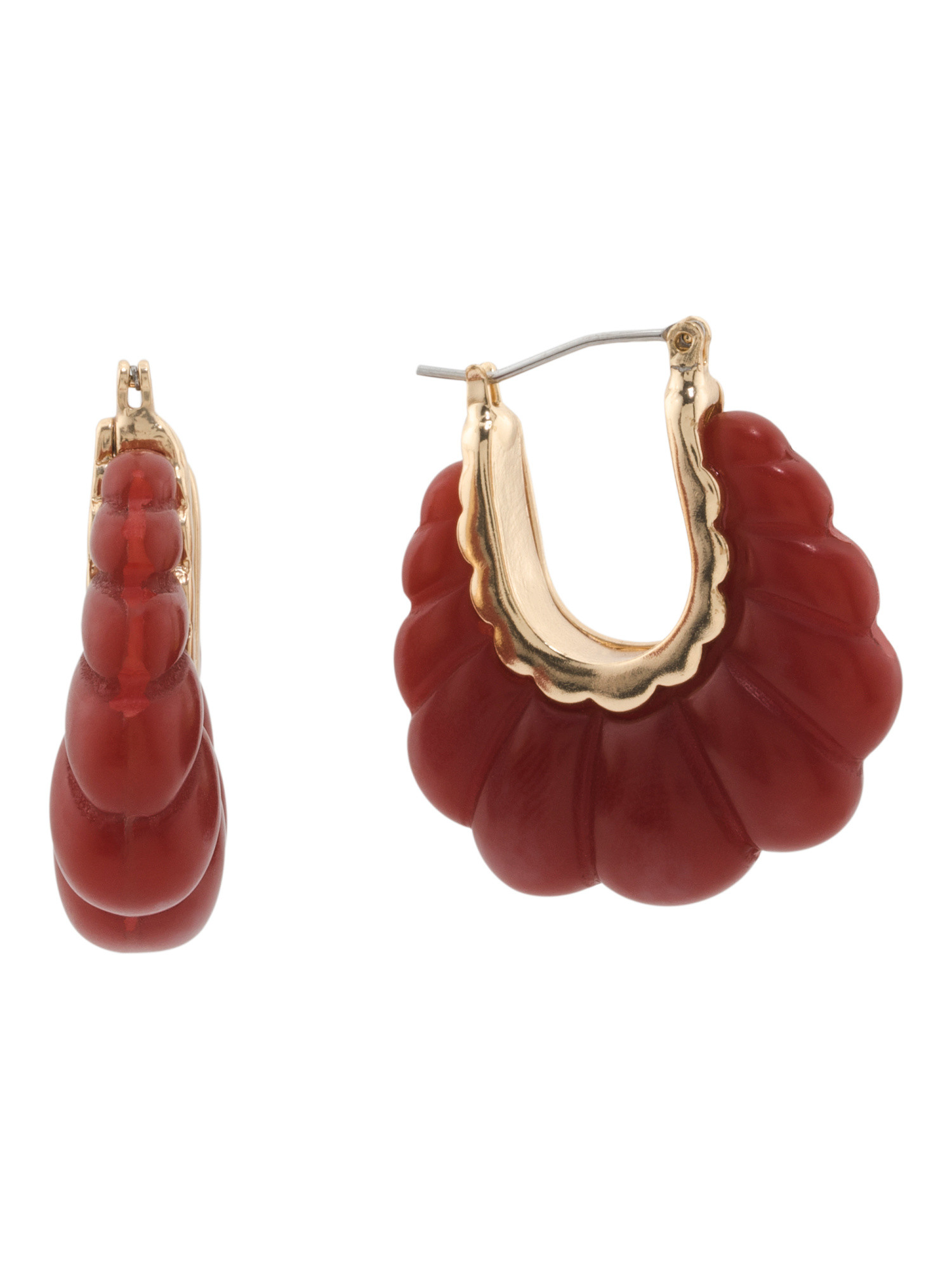 Scalloped Hoop Earrings | TJ Maxx