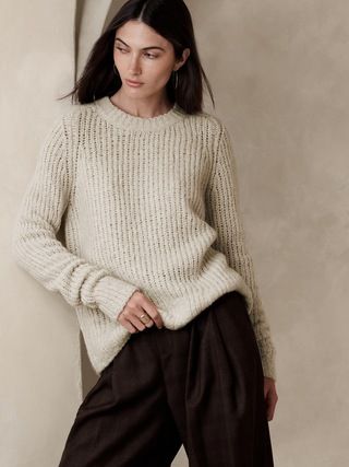 Fadma Cashmere-Silk Sweater | Banana Republic (US)