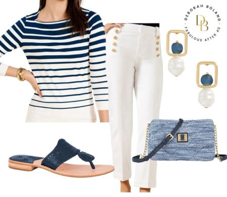 Ever tried sailor jeans? Get onboard with this brand new jeans style. 

I love the touch of classy gold buttons and nothing feels more like summer than the perfect nautical stripe shirt.

These straight leg sailor pants from Talbots are the perfect addition to your wardrobe this Spring. 


#LTKstyletip #LTKover40 #LTKSeasonal
