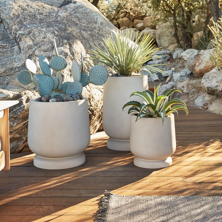 Helena Ficonstone Indoor/Outdoor Planters | West Elm (US)