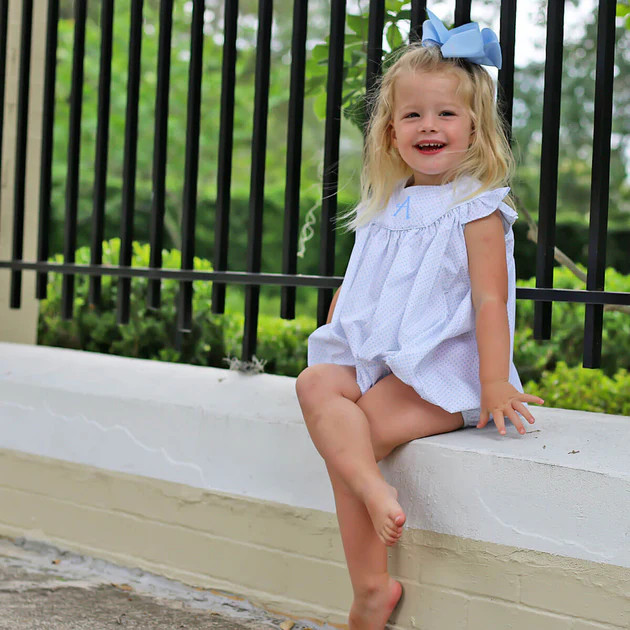 Light Blue Polka Dot Lucy Bubble | Classic Whimsy