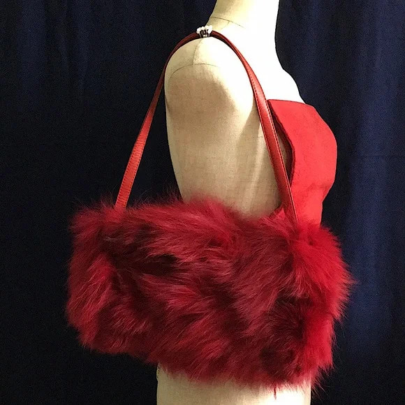 🖤FOX fur leather bag | Poshmark