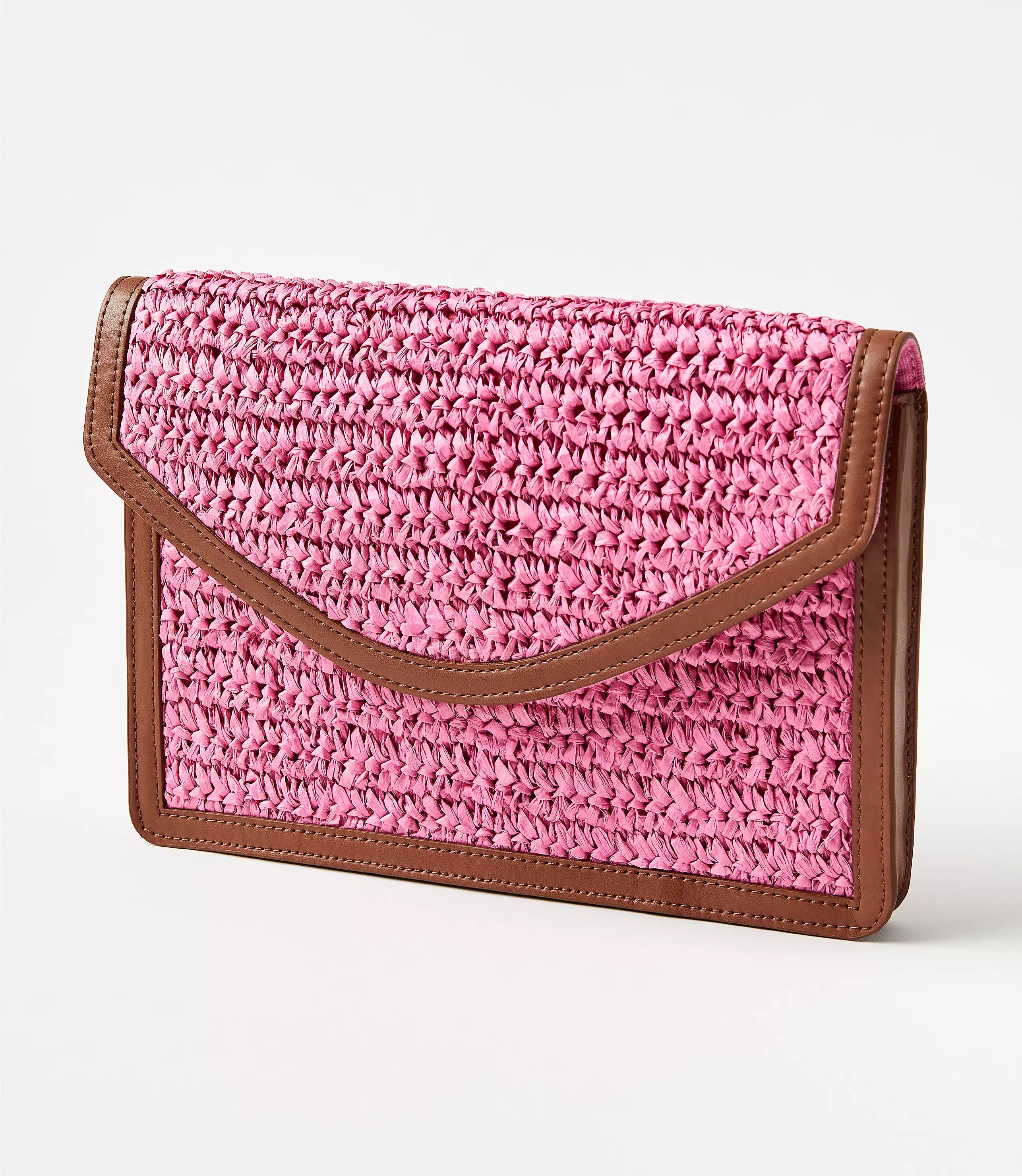 Raffia Clutch | LOFT