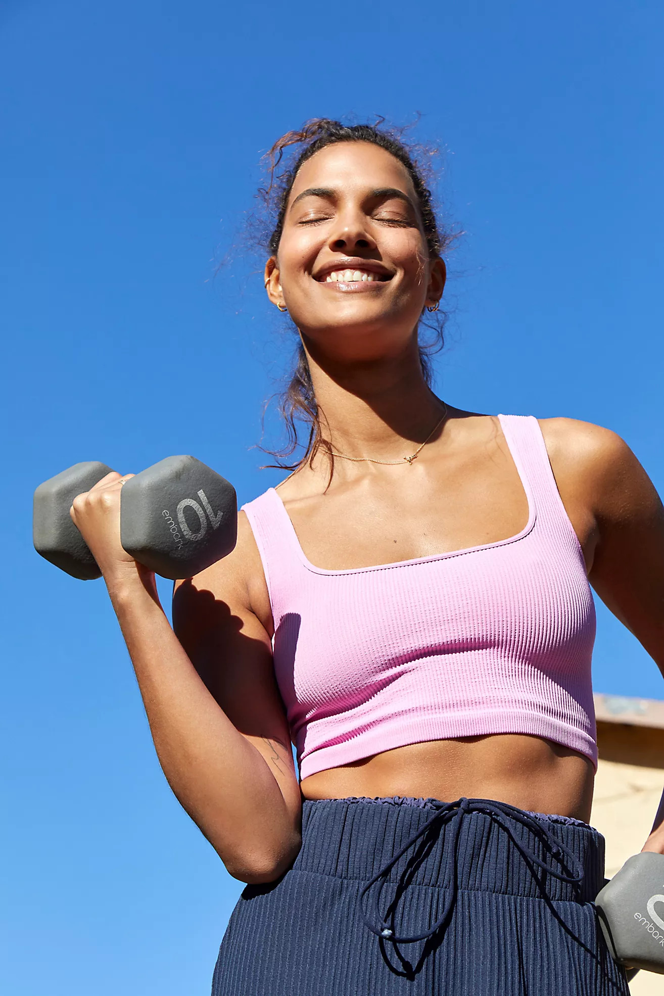 Happiness Runs Square Neck Crop Tank | Free People (Global - UK&FR Excluded)