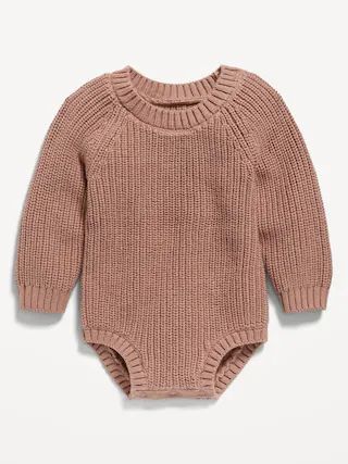 Sweater-Knit Organic-Cotton Bodysuit for Baby | Old Navy (CA)