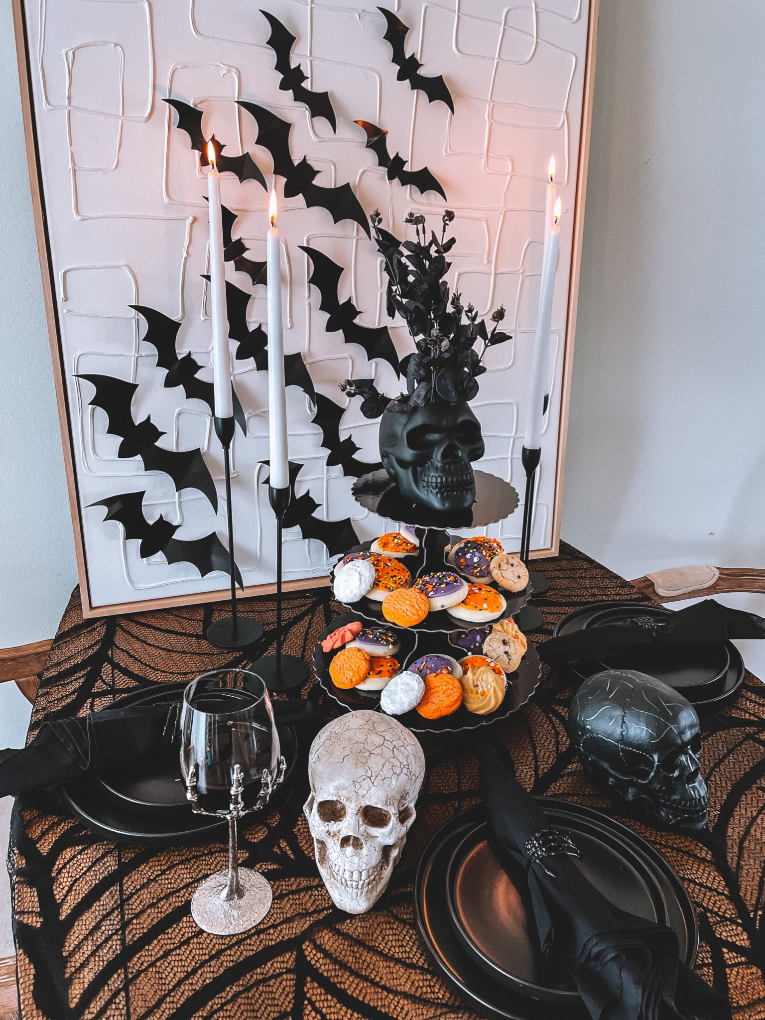 Halloween table scape with @walmart! 