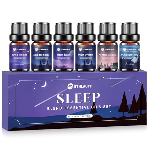 Sleep Essential Oils, Essential Oil Blends for Diffusers for Home (Relax, Stress Relief, Fresh Breathe, Sweet Dreams) Candle Making Scents, Relaxation Gift for Women and Men | Amazon (US)