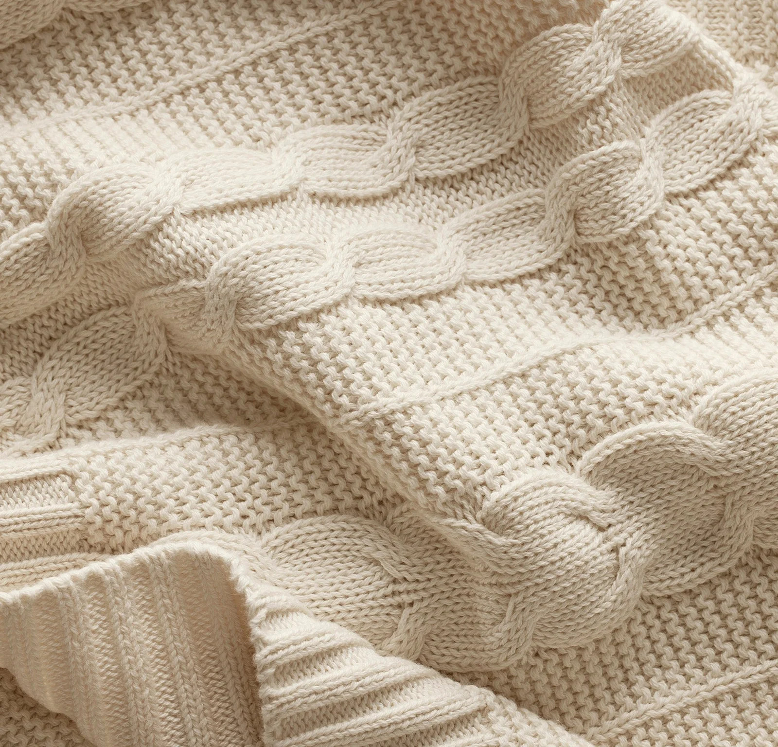 Cable Knit Baby Blanket | Boll & Branch