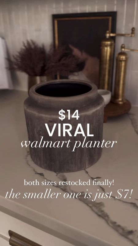 Viral planter back in stock in both sizes! $7 & $14 🚨 

#LTKhome #LTKsalealert #LTKfindsunder50