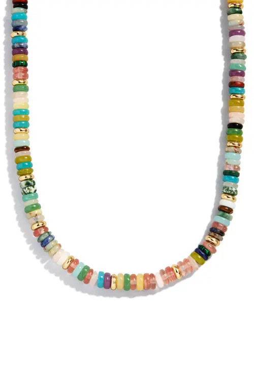 BaubleBar Marcy Beaded Necklace in Gold Multi at Nordstrom | Nordstrom