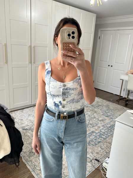 Levi’s denim western corset 

#LTKfindsunder100