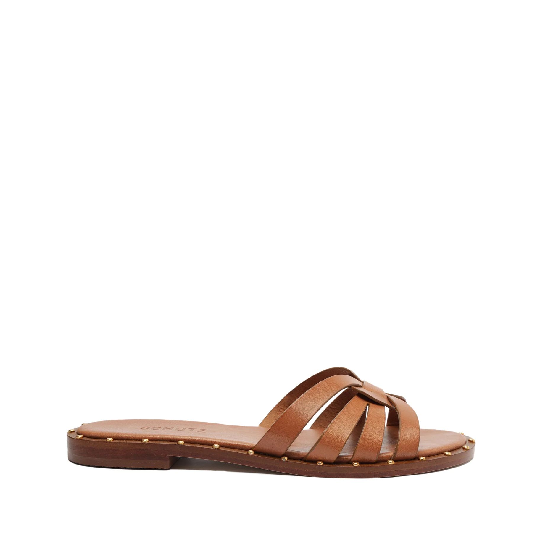 Phoenix Flat Leather Sandal | Schutz Shoes (US)