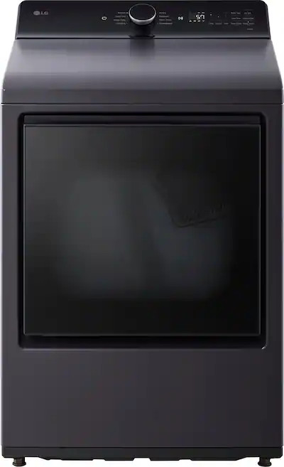 LG - 7.3 Cu. Ft. Smart Electric Dryer with EasyLoad Door - Matte Black | Best Buy U.S.