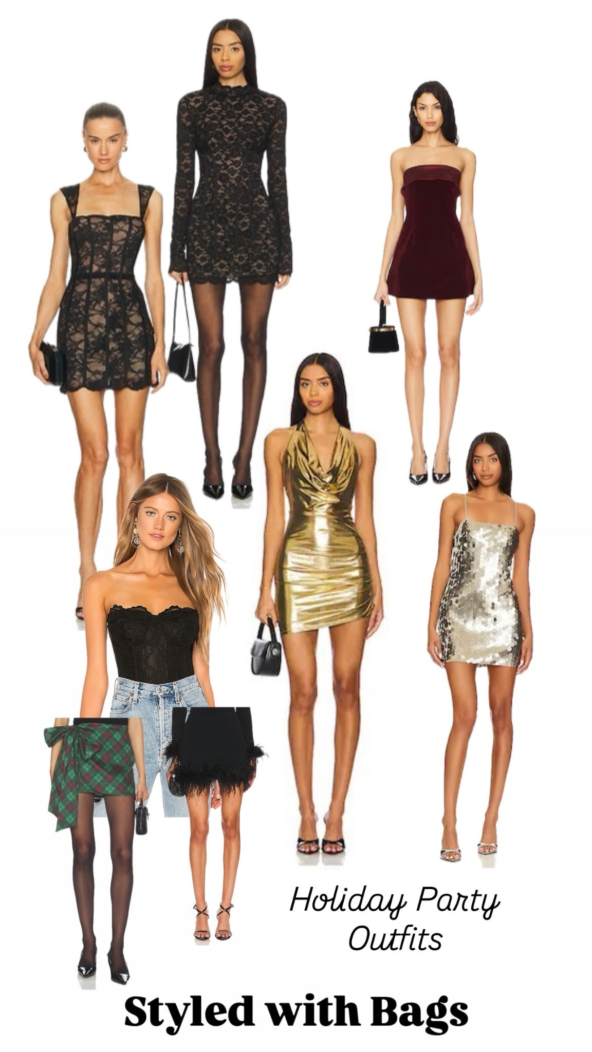 Some affordable holiday party outfits and the bags that work with them 
#LTKparty #holidayparty #holidaydresses

Holiday party, outfits for a holiday party, affordable holiday party dresses, affordable holiday party pieces, silver holiday party dress, lace holiday party dress, holiday party dress for work party 

#LTKWedding #LTKSeasonal