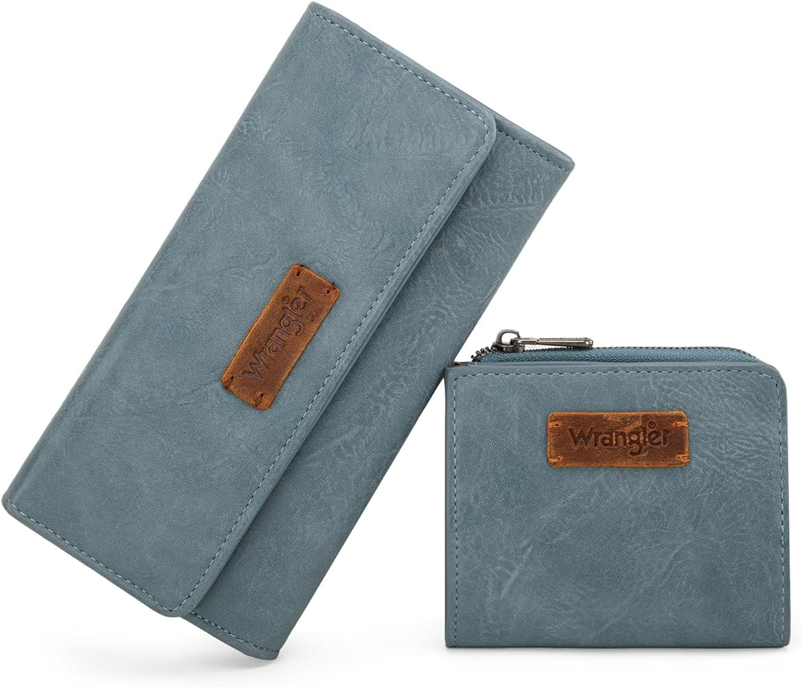 Montana West X Wrangler Wallet for Women RFID Blocking Wallets Large Capacity Wallet Set with Zip... | Amazon (US)