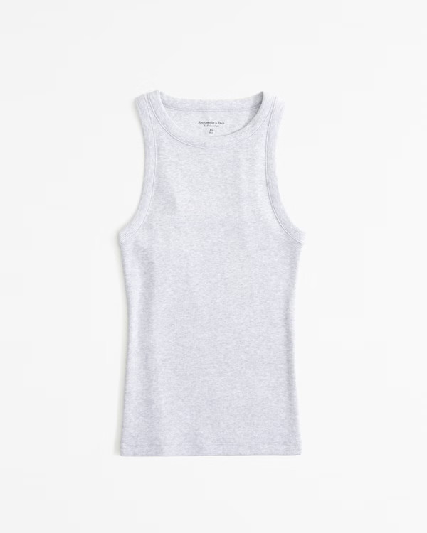 Women's Essential Tuckable High-Neck Rib Tank | Women's Tops | Abercrombie.com | Abercrombie & Fitch (US)