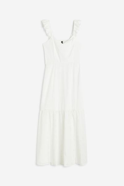 Curvy Fit Eyelet Embroidered Open-backed Dress | H&M (US + CA)