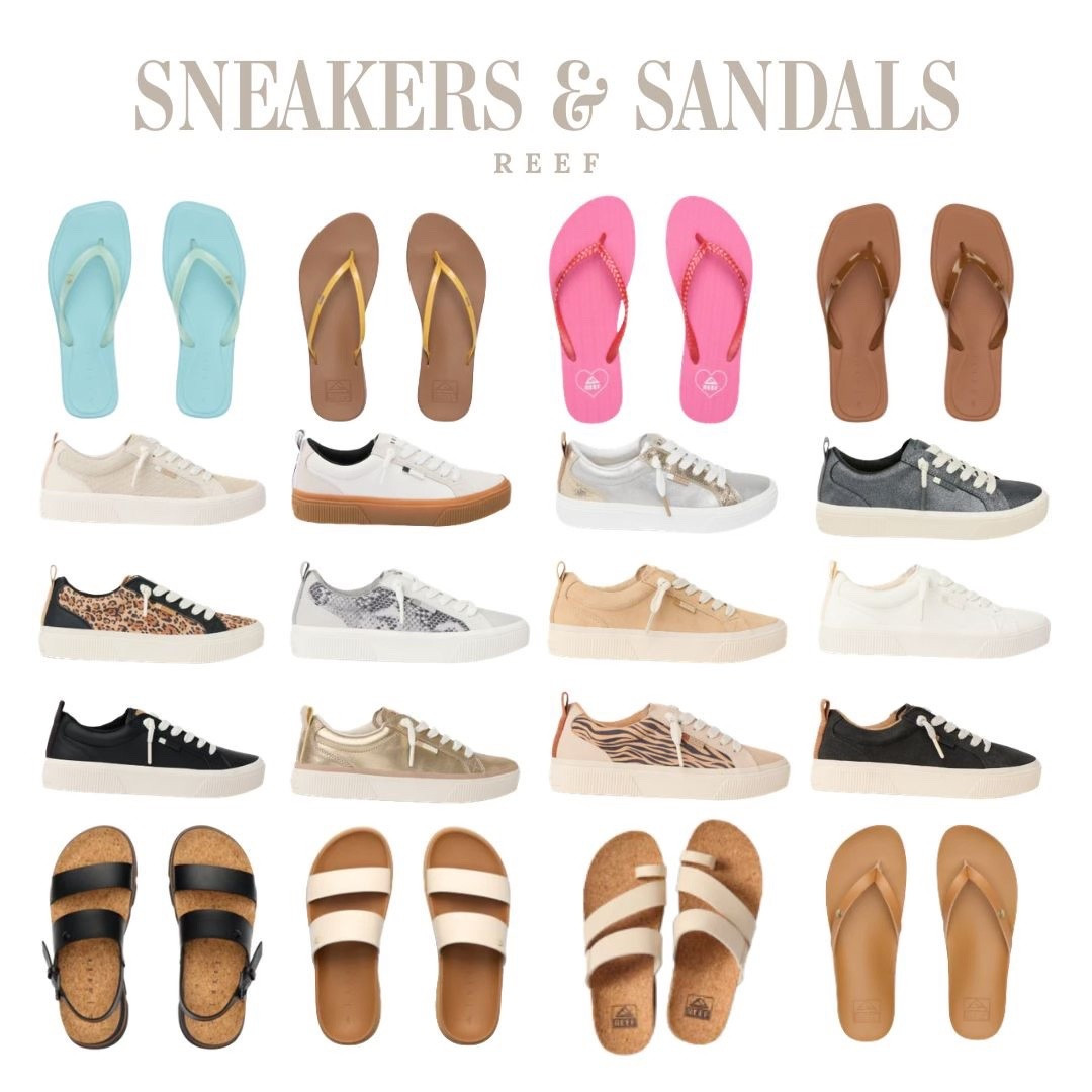Reef sneakers and sandals that are perfect for everyday wear. The sneakers are the pairs I always pack for trips and rely on nonstop, and the sandals and flip flops are easy summer staples you’ll grab again and again all season long.

#LTKmomlife #LTKOver40 #LTKTravel