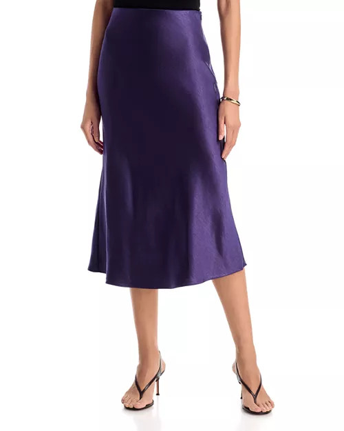 Midi Satin Slip Skirt - Exclusive | Bloomingdale's (US)