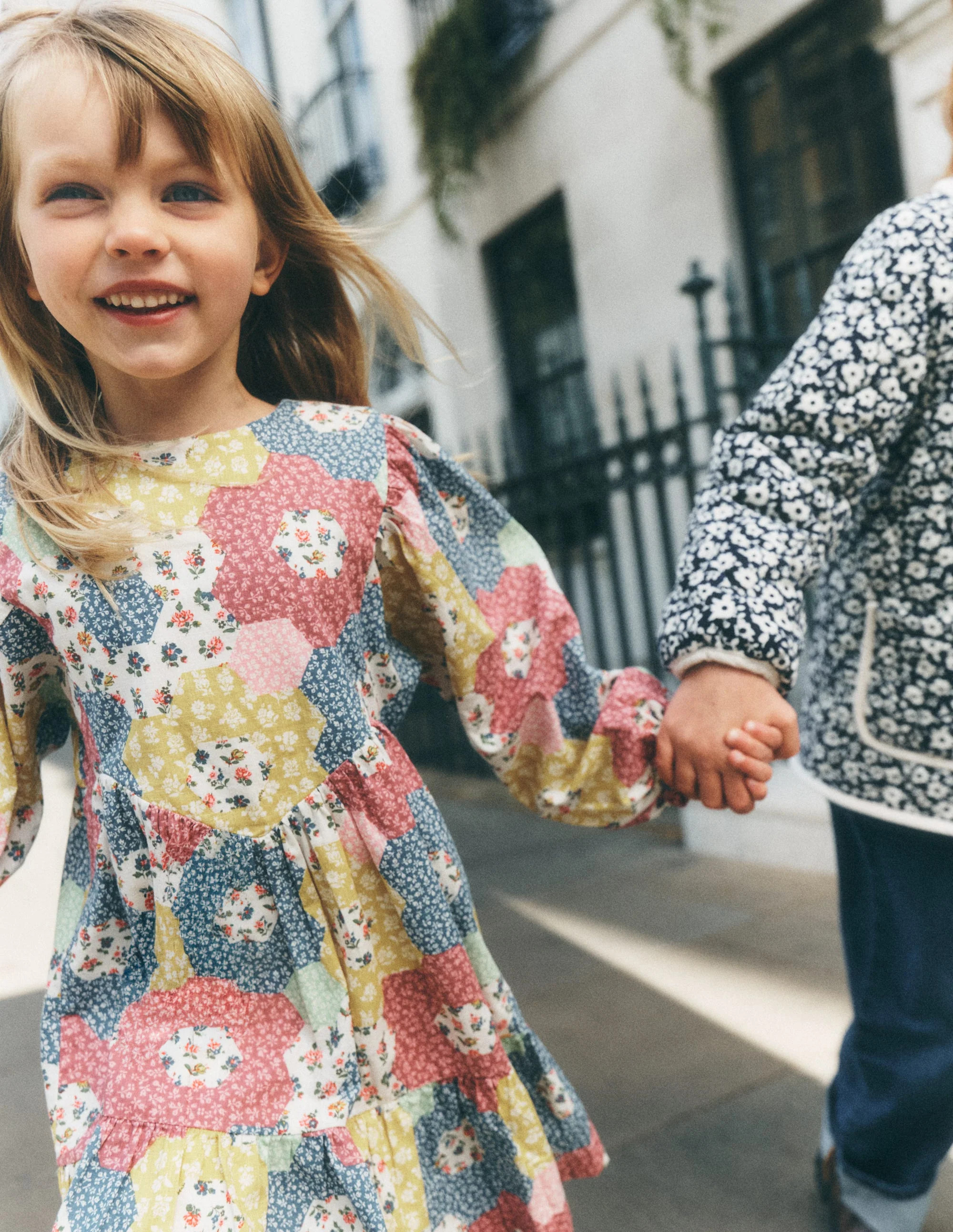 Celia Wing Sleeve Dress-Floral Patchwork | Boden (US)