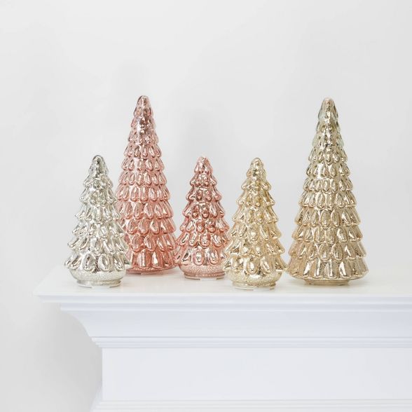 Mercury Glass Christmas Tree Decorative Figurine - Wondershop™ | Target