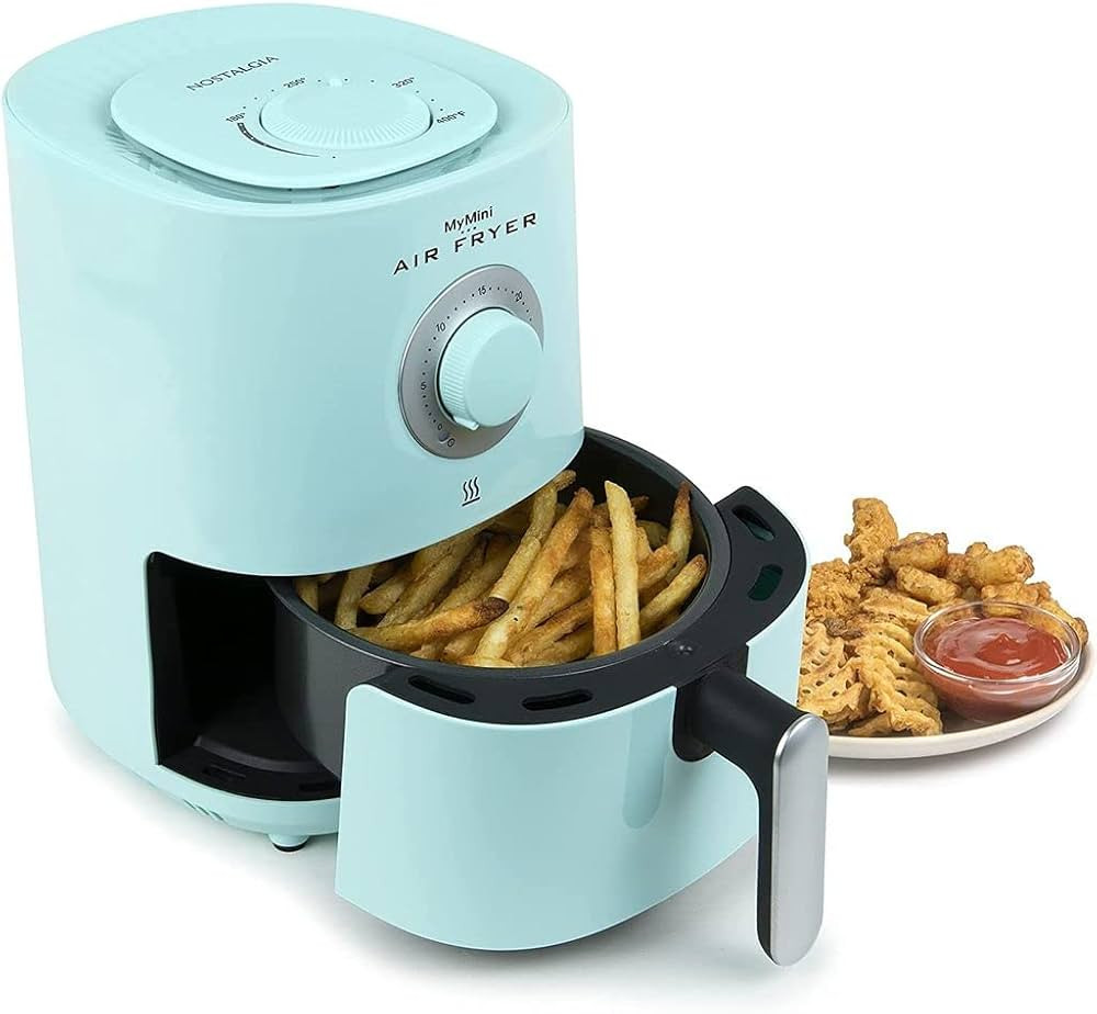 Nostalgia Personal Air Fryer 1-Quart, Compact Space Saving, Adjustable 30 Minute Timer and Temper... | Amazon (US)