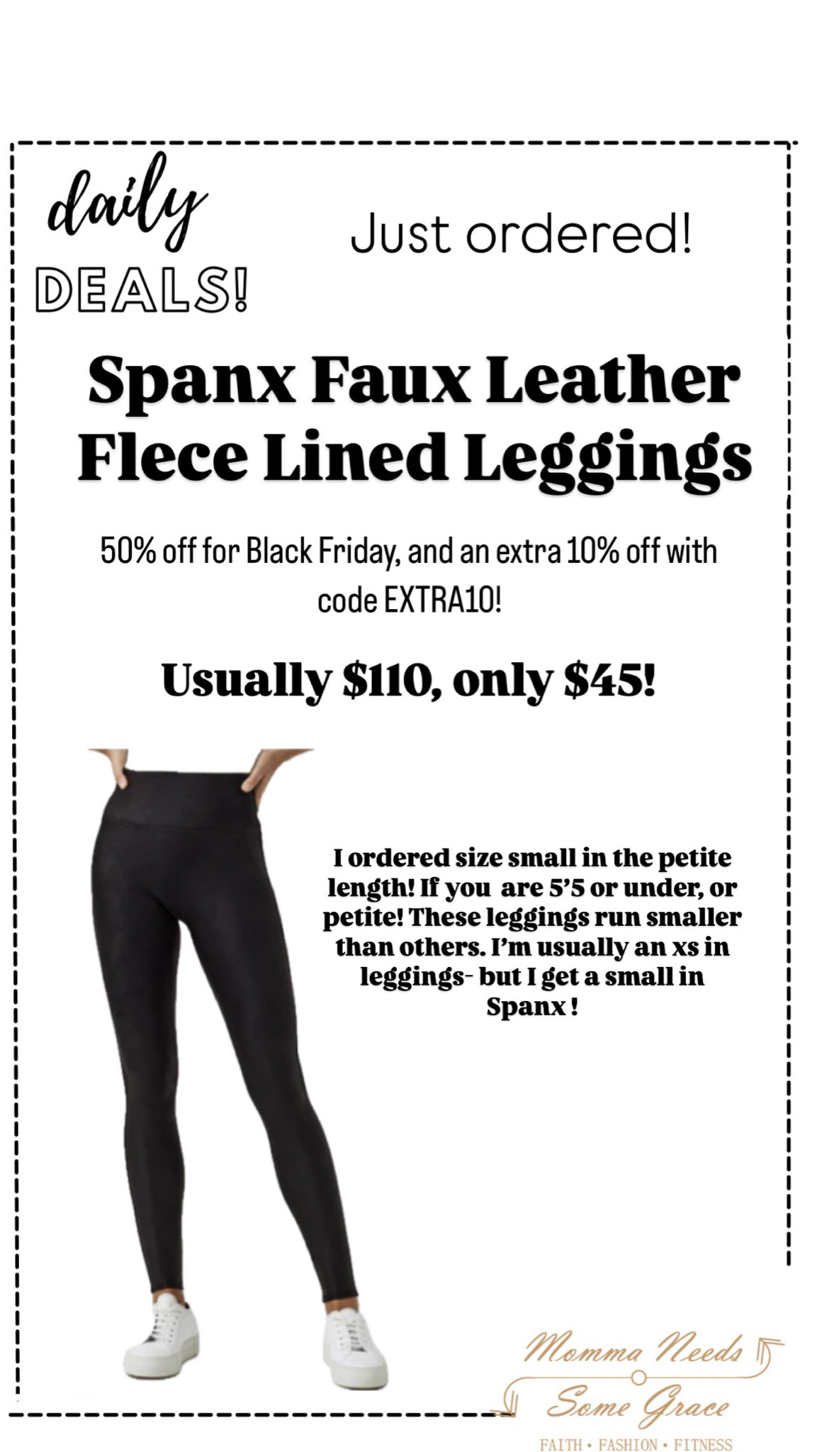 Spanx fleece lined leggings on MAJOR SALE!

#LTKFindsUnder100 #LTKStyleTip #LTKSaleAlert