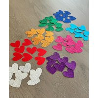 Glitter Confetti Hearts Party Decor Table Scatter Choose Color, Size, & Package Amount | Etsy (US)