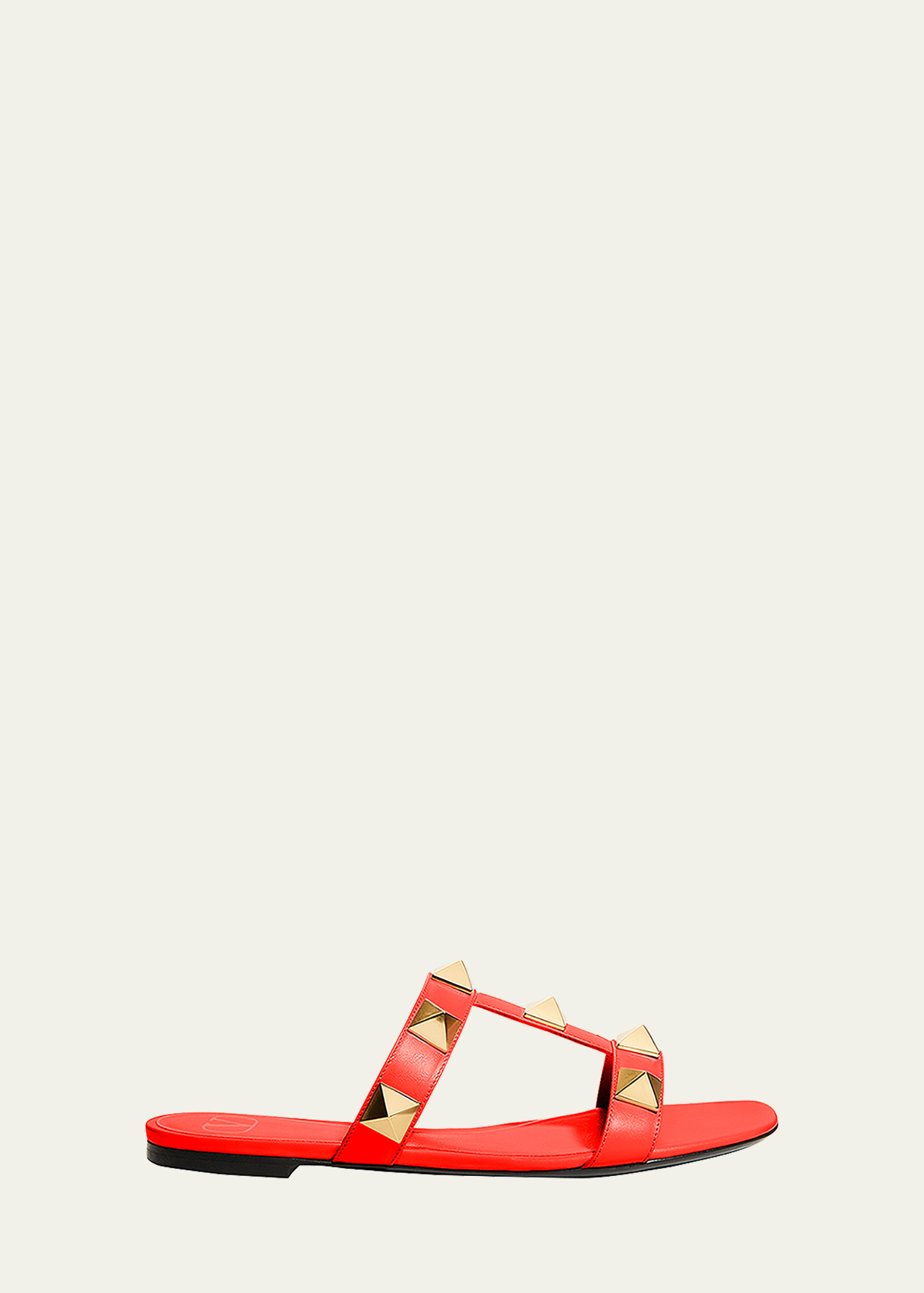 Roman Stud T-Strap Slide Sandals | Bergdorf Goodman