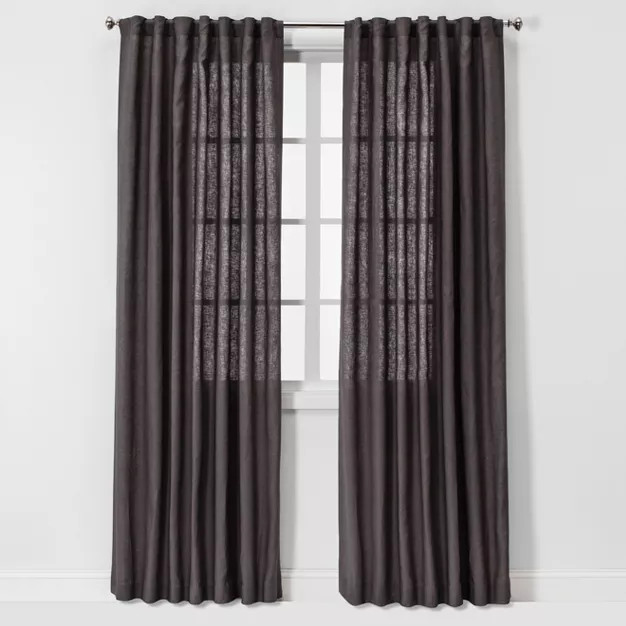 1pc Light Filtering Linen Window Curtain Panel - Threshold™ | Target