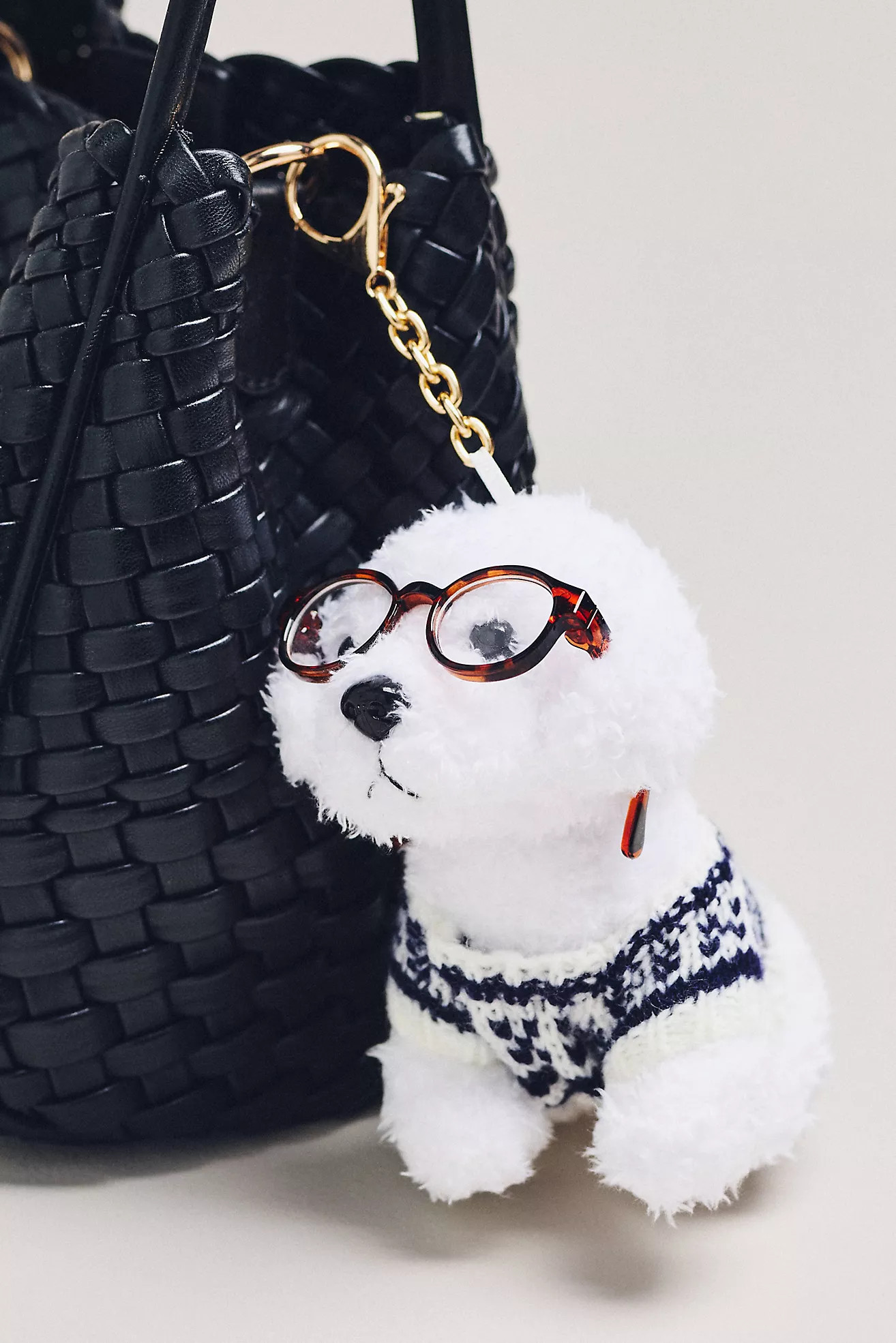 Fluffy Dog Plush Bag Charm | Anthropologie (US)