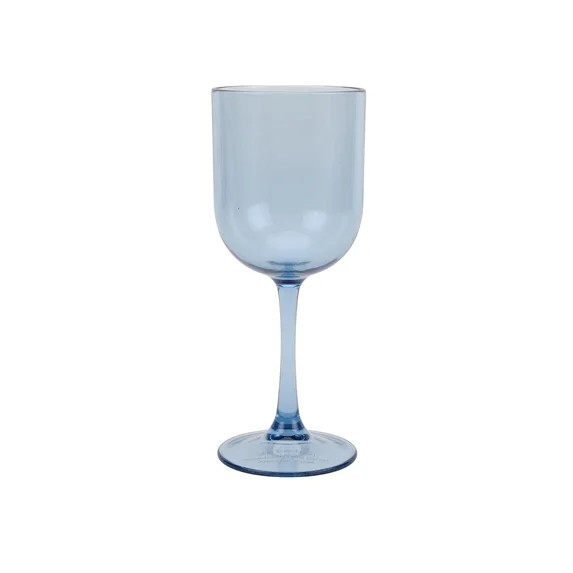 Just Feed Me by Jessie James Decker 12oz Stemmed Wine Glass, Blue | Walmart (US)