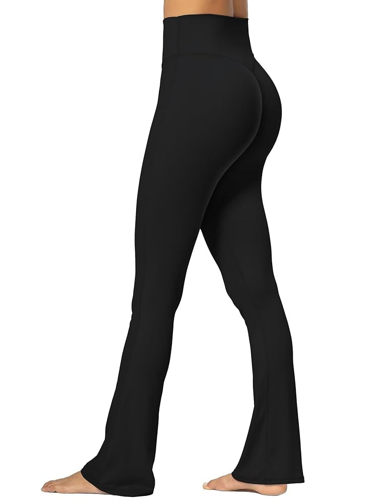 Sunzel Sunzfly No Front Seam Mini Flare Leggings for Women, Invisible Butt Scrunch Flared Yoga Pa... | Amazon (US)