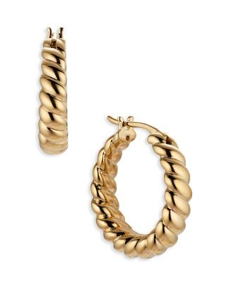 Golden Hour Twist Hoop Earrings in 18K Gold Plated | Bloomingdale's (US)