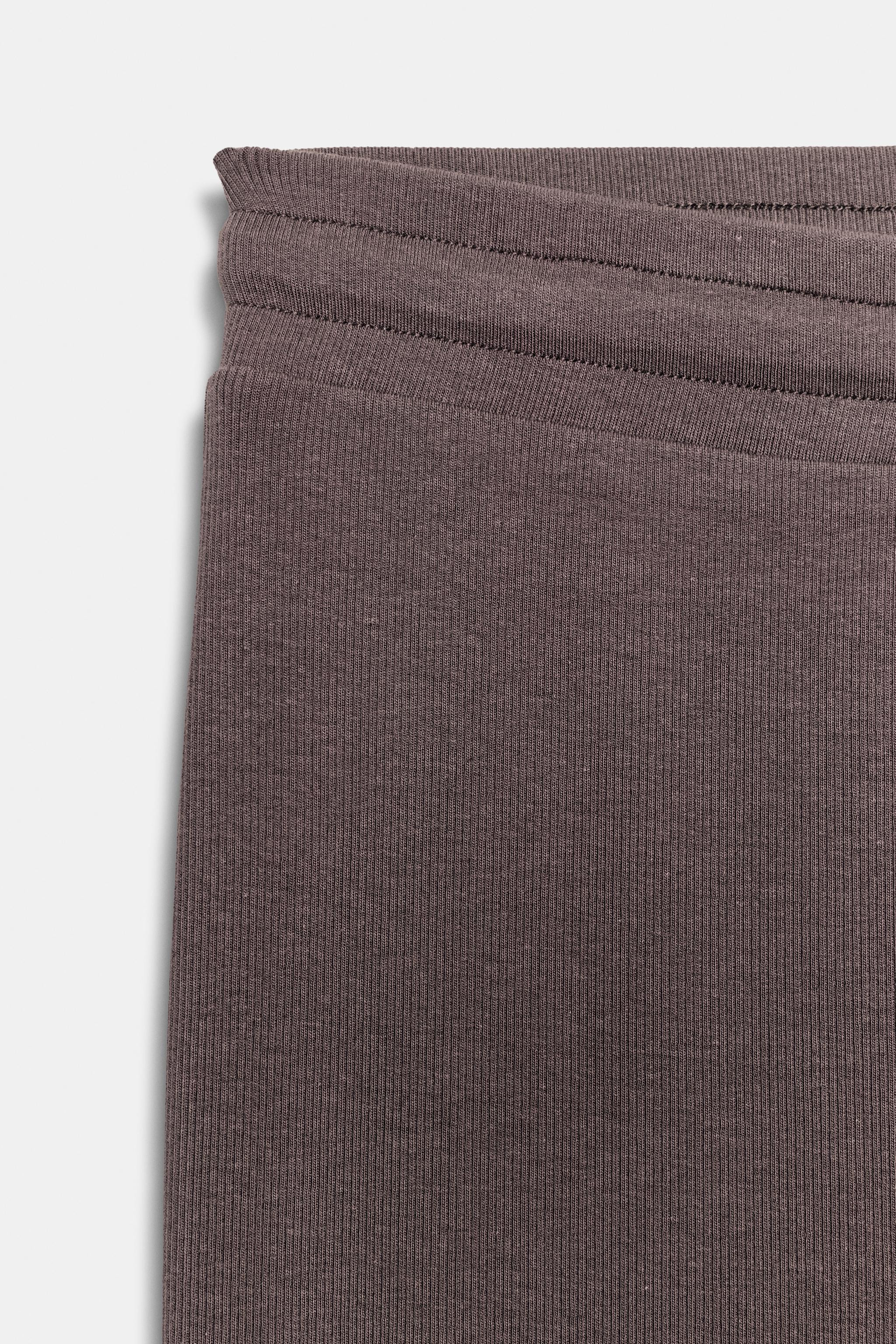STRAIGHT RIBBED TROUSERS | Zara UK