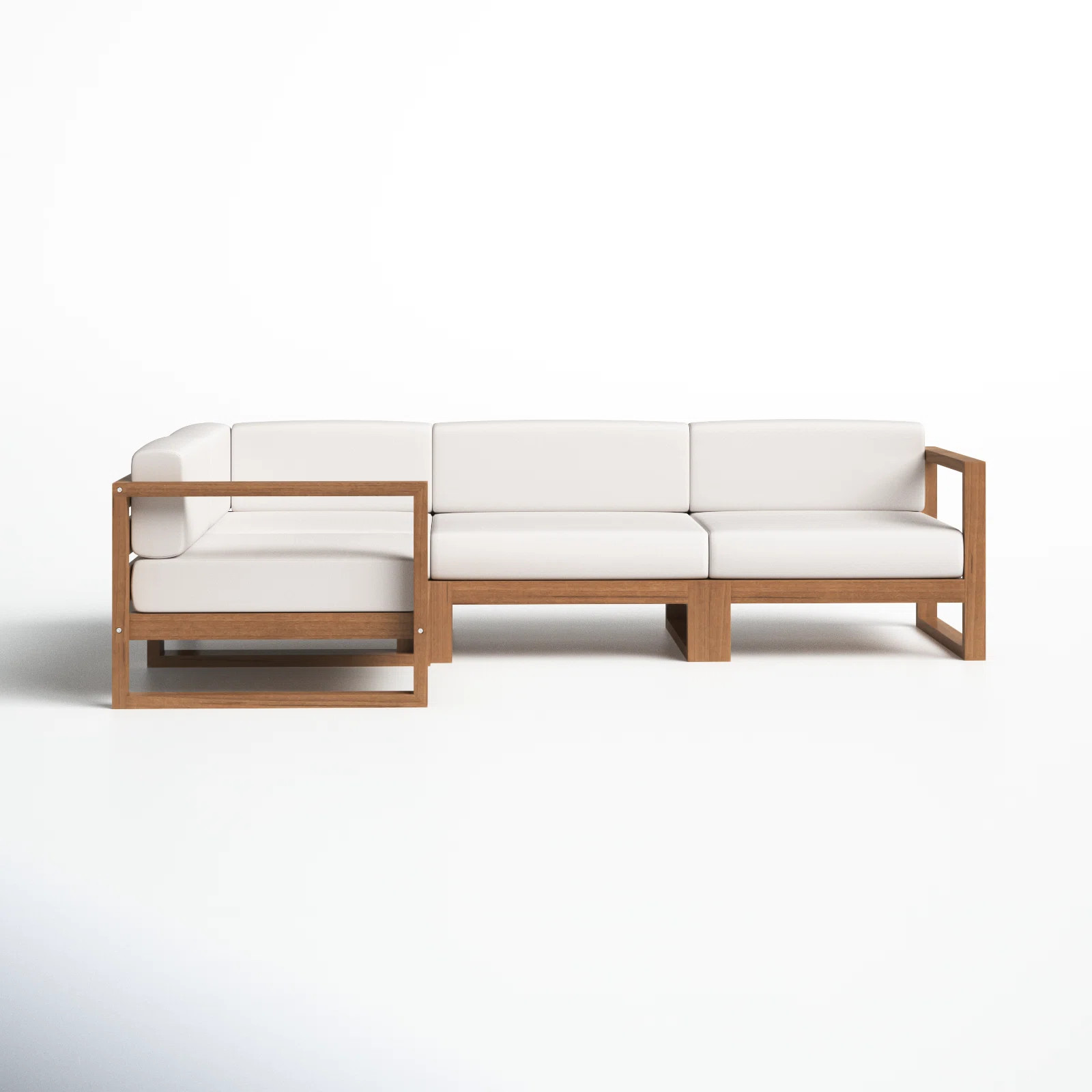 Upland Teak Outdoor 101" 4 Piece Sectional | AllModern