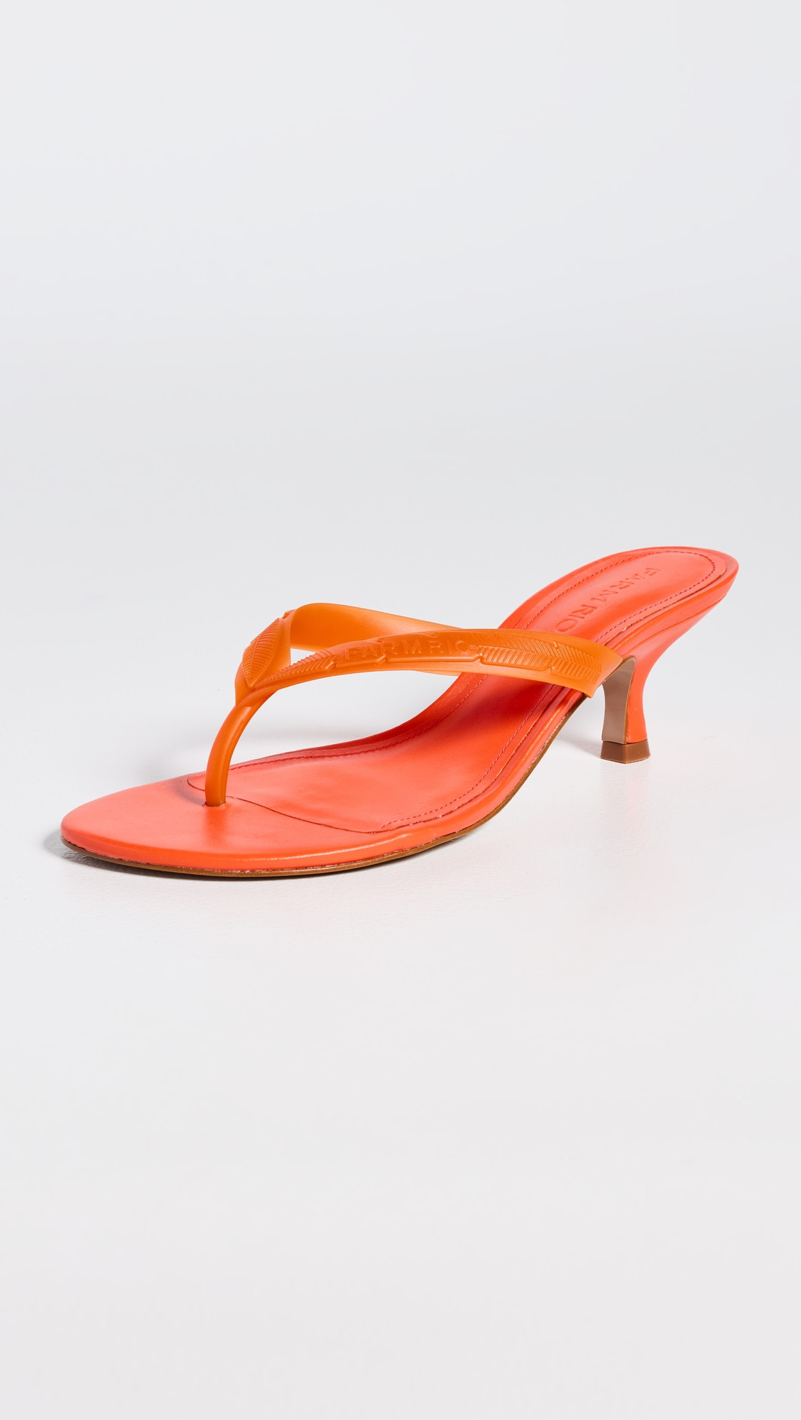 FARM Rio Rob Heel Sandals Flame Orange 8 | Shopbop