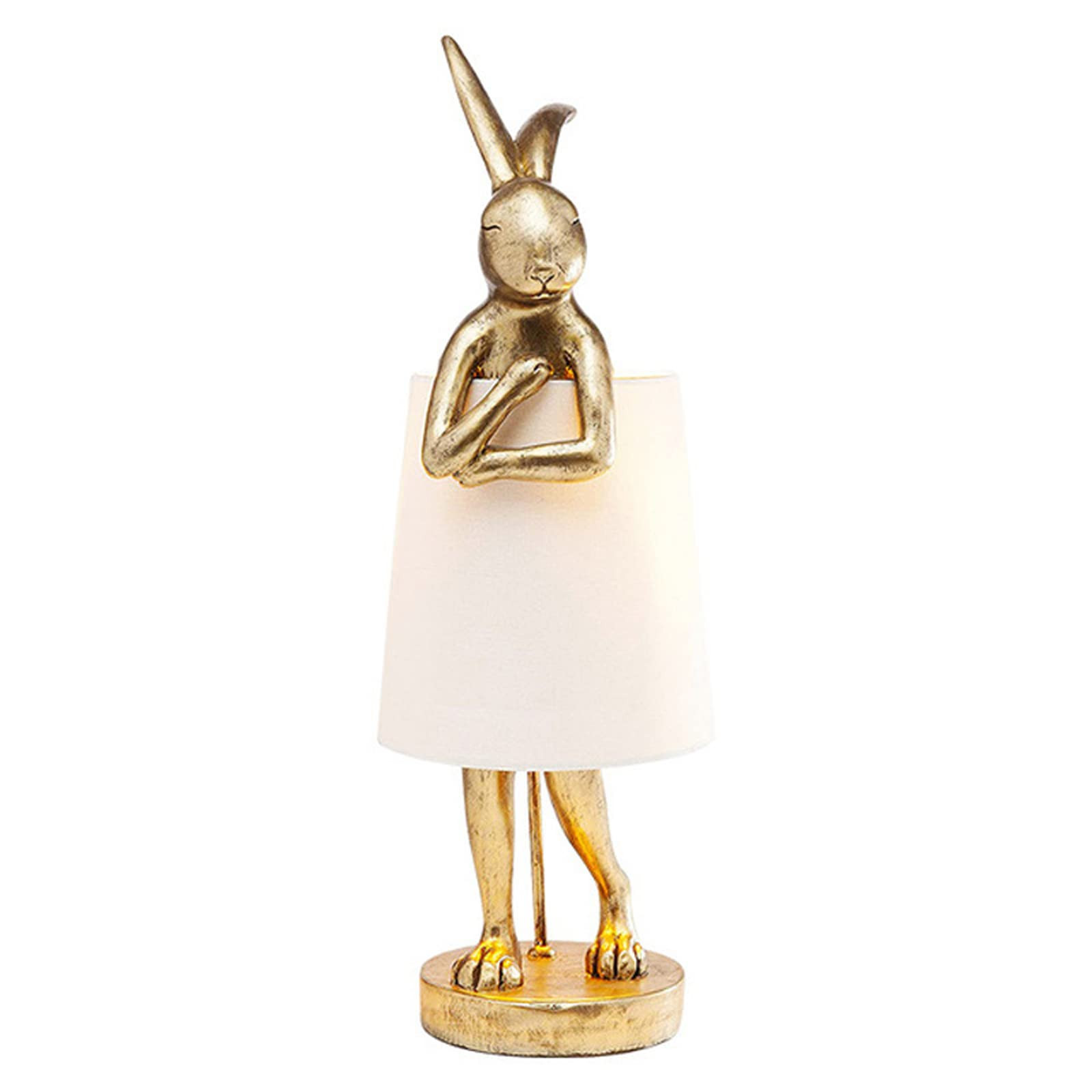 LED Bunny Table Lamp, Resin Animal Rabbit Desk Light with Linen Shade, 15.7 Inch Decorative Lamp ... | Amazon (US)