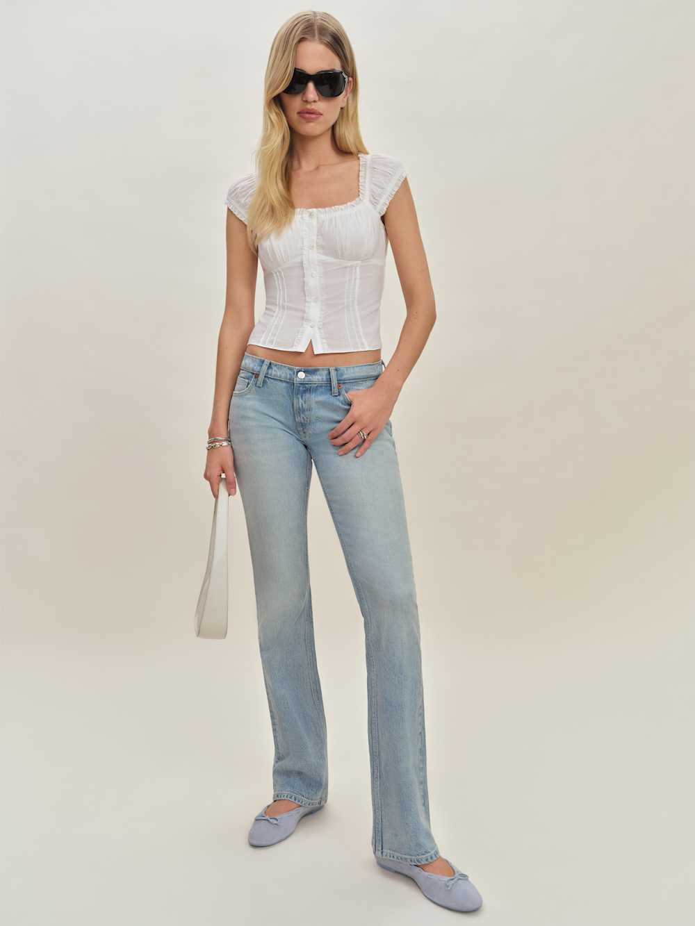 Kenny Low Rise Bootcut Jeans | Reformation (Global)
