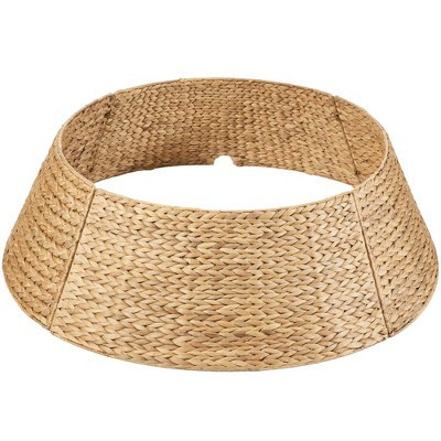 Best Choice Products 36in Woven Hyacinth Christmas Tree Collar, Tree Skirt Accessory w/ Cord Cut-Out - Natural | Target