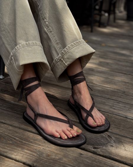 Love these lace up sandals- the suede is comfy and the footbed is padded- I took my true to size 

#LTKSeasonal #LTKStyleTip #LTKShoeCrush