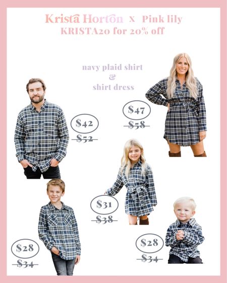 Ya know how I love a twinning outfit!! Perfect for family photos!! 

Code KRISTA20 at checkout for 20% off 

#hortwin #familyphotos #familyoutfit #plaid #womensplaiddress #plaiddress #mensplaidshirt #kidsplaid #falloutfits #fallinspo #holidayoutfit #boysplaid #kristahortonxpinklily

#LTKSeasonal #LTKHoliday #LTKsalealert