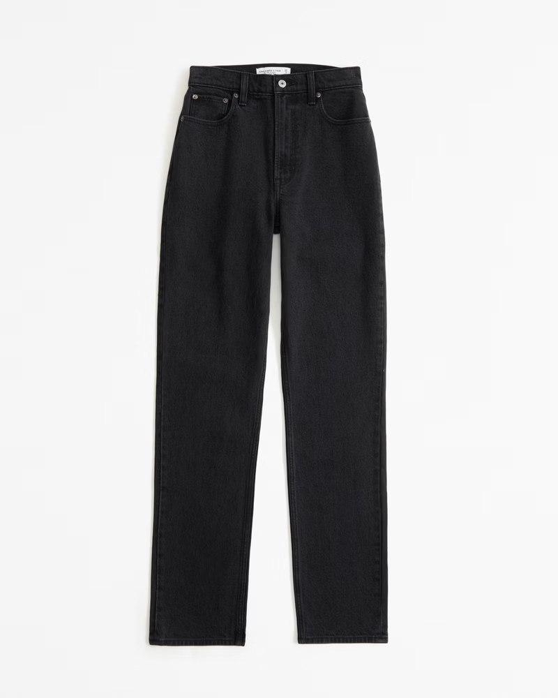 Women's Ultra High Rise 90s Straight Jean | Women's | Abercrombie.com | Abercrombie & Fitch (US)