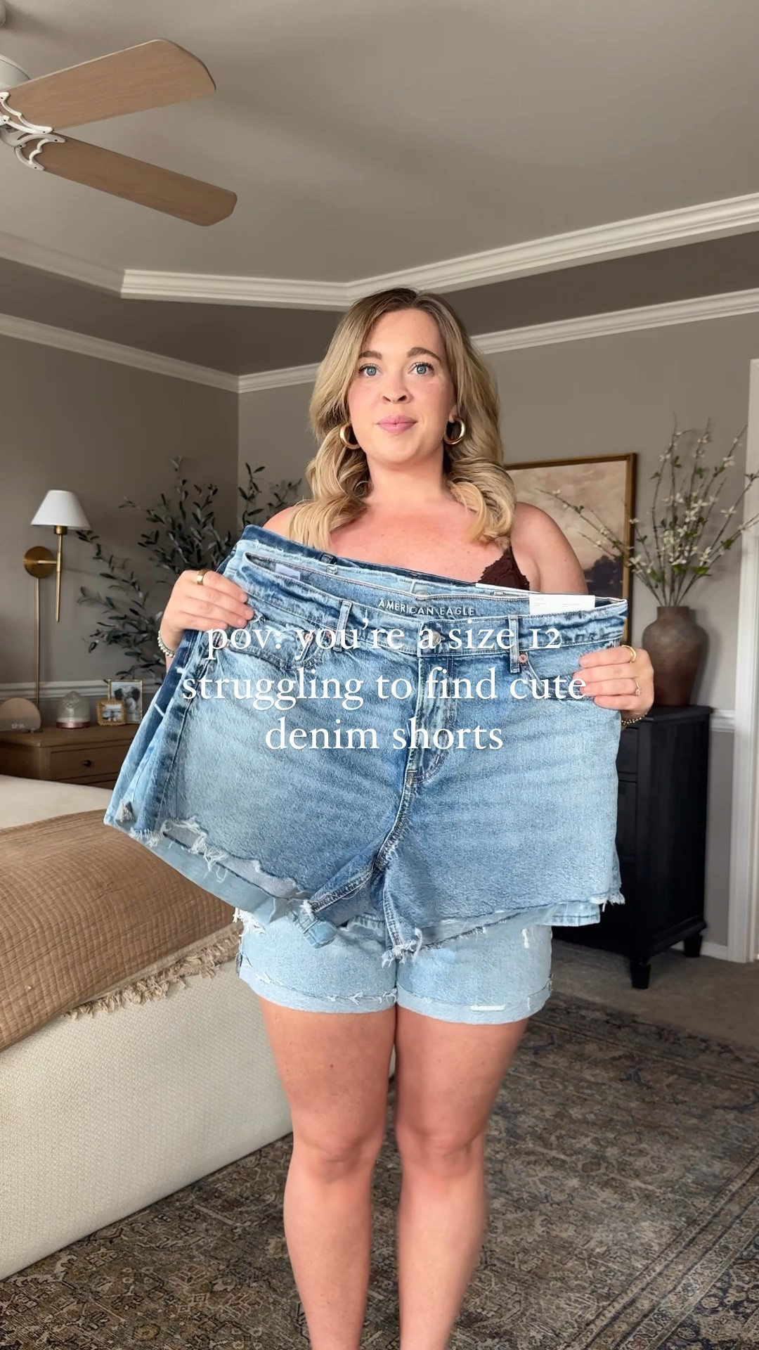 Shorts listed in the order they appear in the reel. All denim shorts are TTS. STRIGID is “stretchy - rigid” denim. It’s the perfect in-between. All sitting friendly shorts 🫶🏻

#LTKMidsize #LTKFindsUnder50