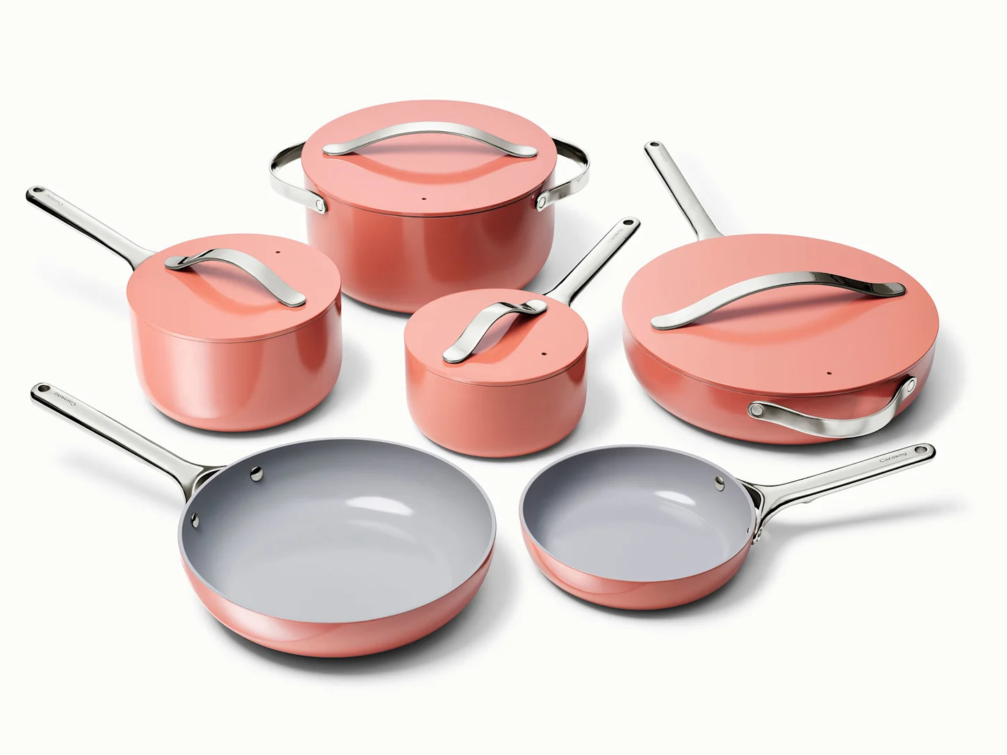 Ceramic Cookware & Minis Set | Nonstick Pots & Pans Set | Non-Toxic | Caraway | Caraway