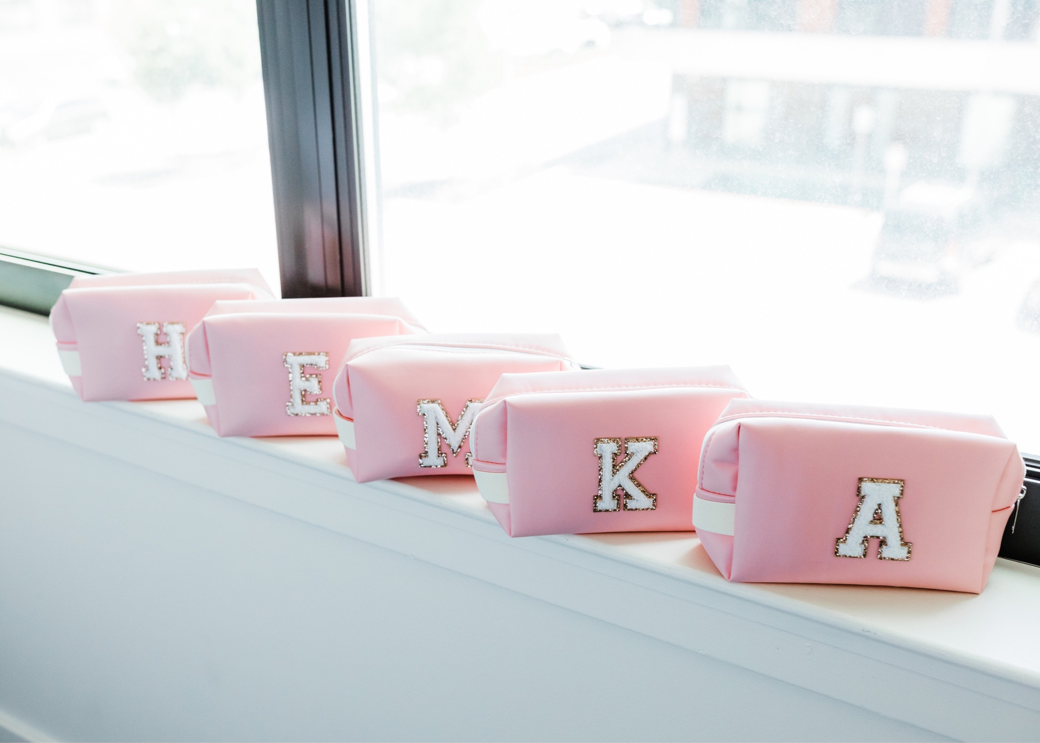 Bridesmaids gifts 💖

I got all my girls personalized makeup bags + filled them with all of their favorite snacks, drinks, and friendship bracelets!

Obsessed with all things Kenz Kustomz, so linked some of my other favorite small bags from her too 😘

#LTKtravel #LTKGiftGuide #LTKitbag