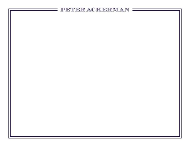 "gentleman" - Customizable Personalized Stationery in Blue by The Social Type. | Minted