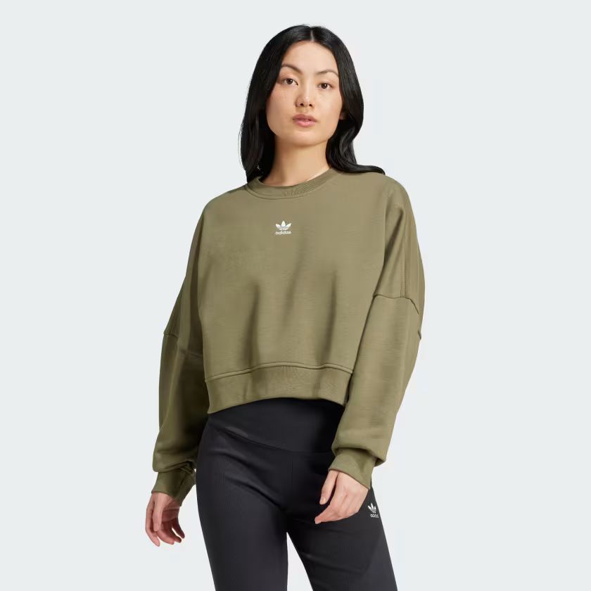 Essentials Crew Fleece Sweatshirt | adidas (US)